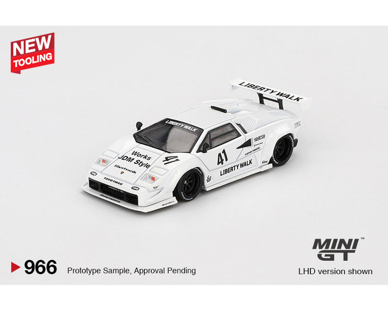 *PREORDER* MINI GT 1:64 Lamborghini Countach LB-WORKS – 2024 Tokyo Auto Salon in White