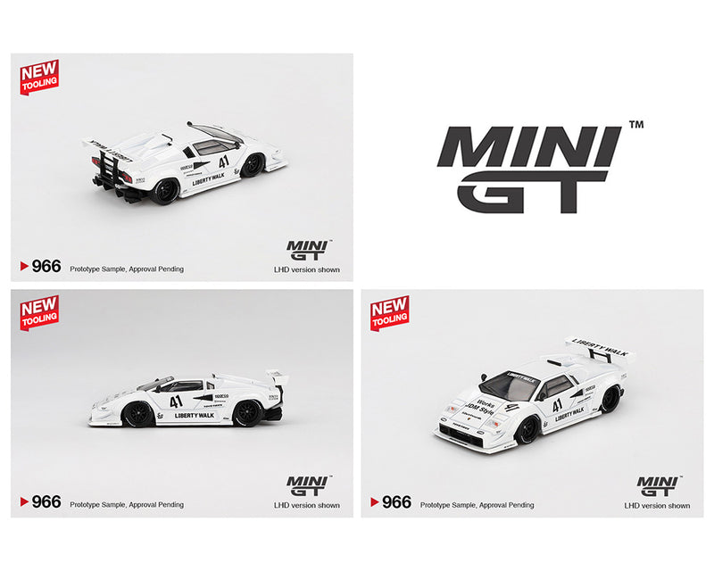 *PREORDER* MINI GT 1:64 Lamborghini Countach LB-WORKS – 2024 Tokyo Auto Salon in White