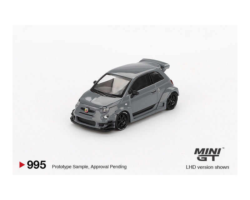 *PREORDER* MINIGT 1:64 ABARTH 595 LB-WORKS x Abas Works in Grey