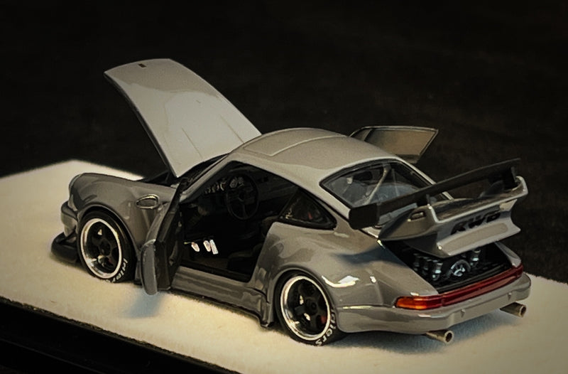 *PREORDER* PGM 1:64 Porsche 930 RWB in Cement Gray Regular Version