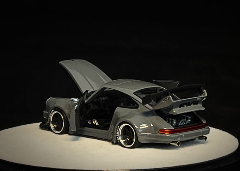 *PREORDER* PGM 1:64 Porsche 930 RWB in Cement Gray Luxury Version