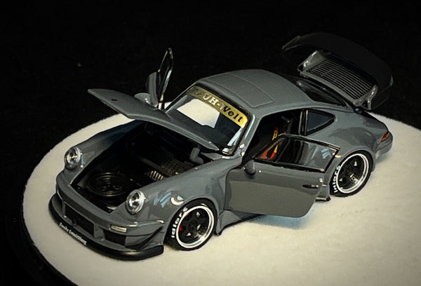 *PREORDER* PGM 1:64 Porsche 930 RWB in Cement Gray Luxury Version