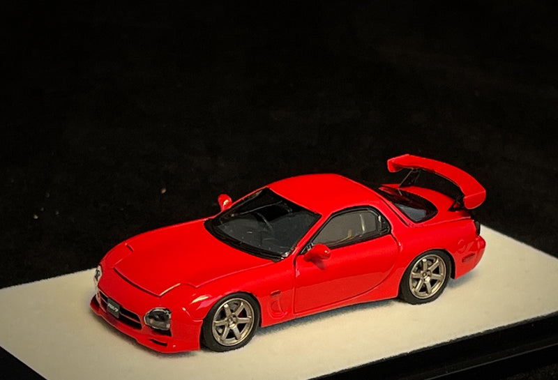 *PREORDER* PGM Models 1:64 Mazda RX-7 (FD3S) in Red Standard Square Base Version