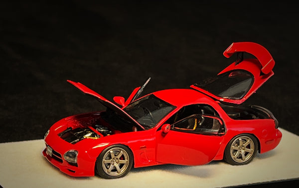 *PREORDER* PGM Models 1:64 Mazda RX-7 (FD3S) in Red Standard Square Base Version