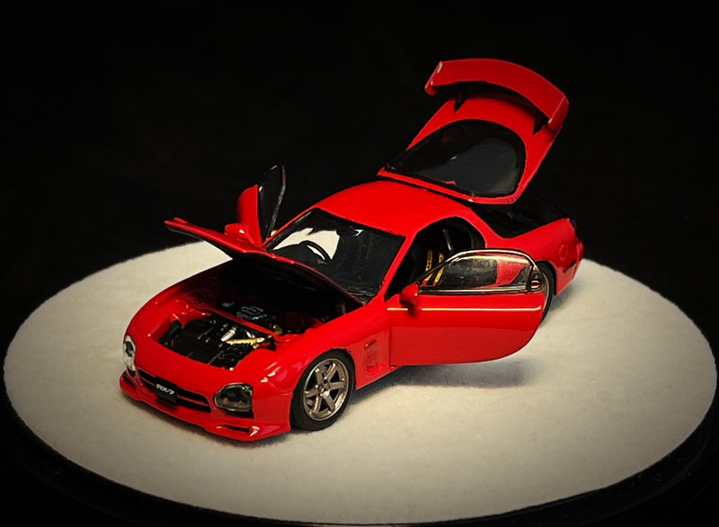 *PREORDER PGM Models 1:64 Mazda RX-7 (FD3S) in Red Luxury Round Base Version