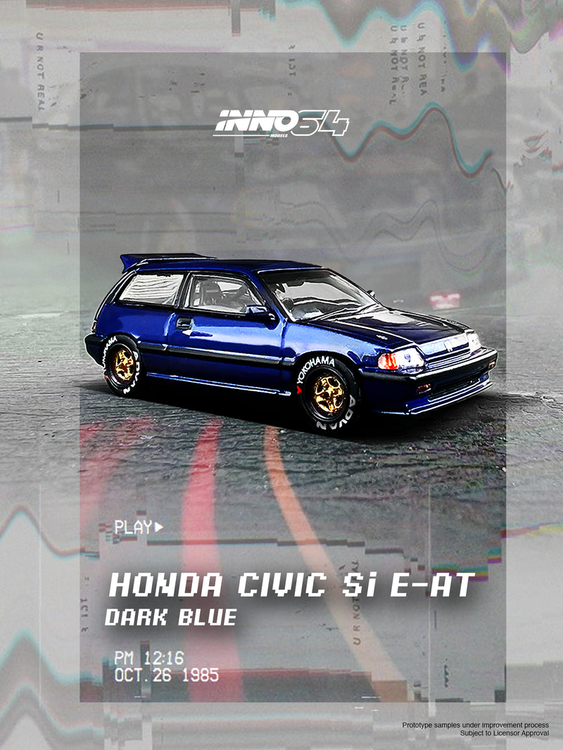 INNO64 1:64 Honda Civic Si E-AT in Dark Blue