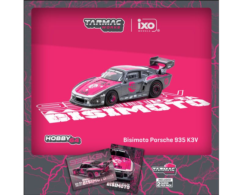 *PREORDER* Tarmac Works 1:64 Bisimoto Porsche 935 K3V with Trading Cards