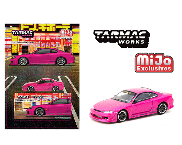 *PREORDER* Tarmac Works 1:64 Nissan Silvia (S15) VERTEX in Pink