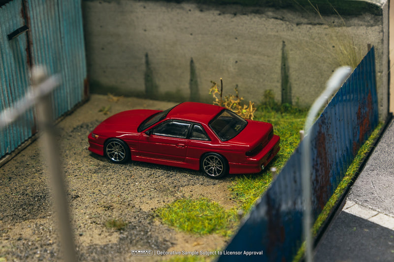 Tarmac Works 1:64 Nissan Silvia (S13) VERTEX in Red Metallic