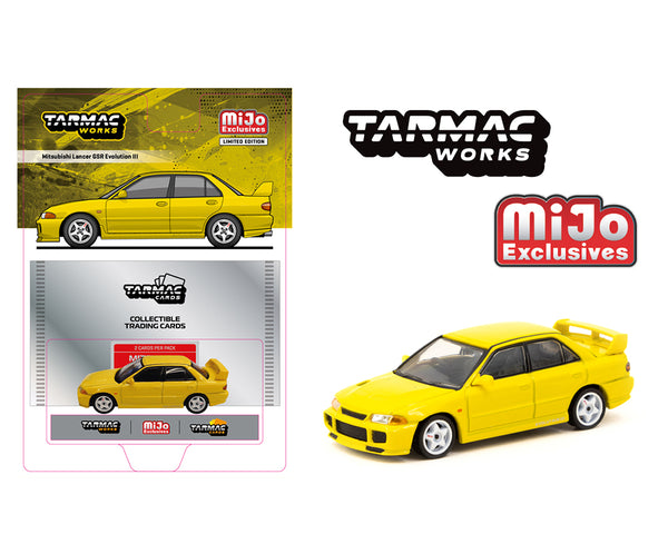 *PREORDER* Tarmac Works 1:64 Mitsubishi Lancer GSR Evolution III in Yellow