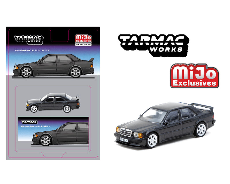 *PREORDER*  Tarmac Works 1:64 Mercedes-Benz 190 E 2.5-16 EVO 1 in Black