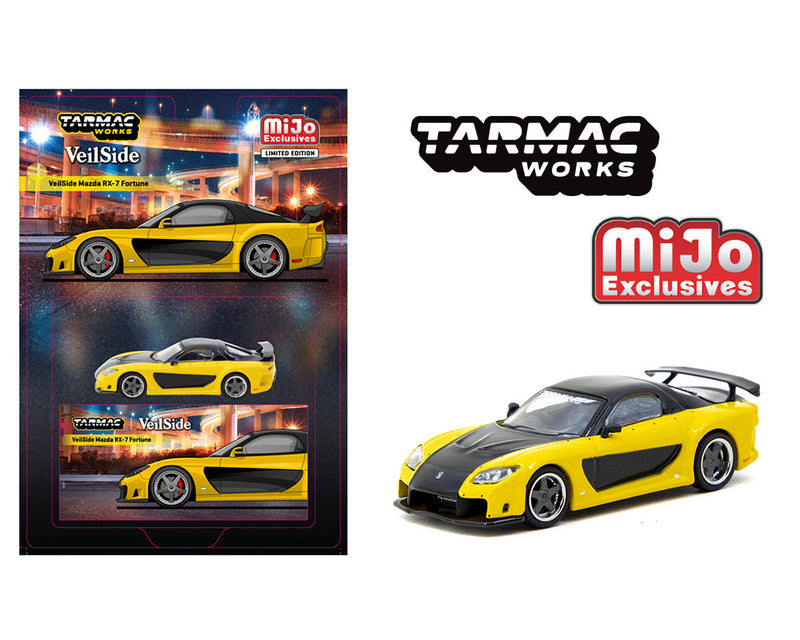 *PREORDER* Tarmac Works 1:64 Mazda RX-7 VeilSide Fortune7 in Yellow