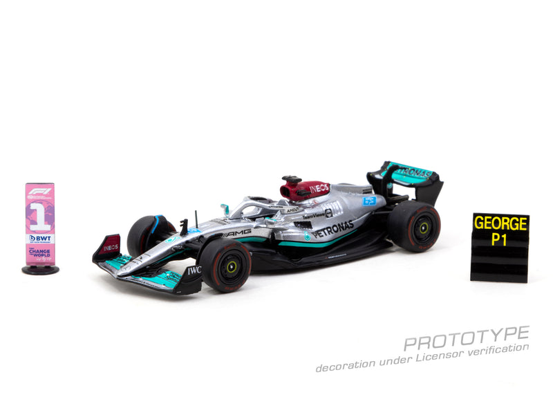 Tarmac Works 1:64 Mercedes-AMG F1 W13 E Performance, Sao Paulo Grand Prix 2022 Winner, George Russell