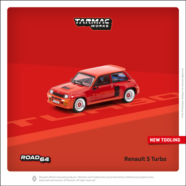 Tarmac Works 1:64 Renault 5 Turbo in Red