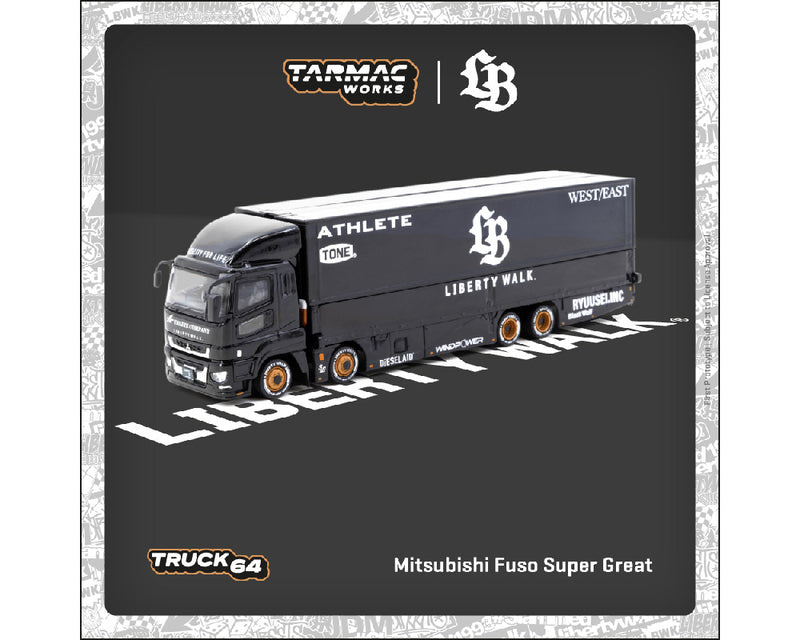 *PREORDER* Tarmac Works 1:64 Mitsubishi Fuso Super Great LB-Trucks Liberty Walk