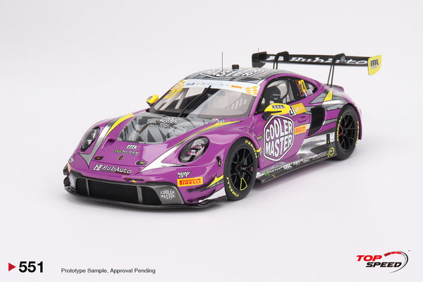 TopSpeed Models 1:18 Porsche 911 GT3 R #27 HubAuto Racing 2023 FIA GT World Cup  70th Macau Grand Prix