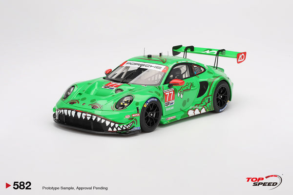 *PREORDER* TopSpeed Models 1:18 Porsche 911 GT3 R #77 AO Racing  2024 IMSA Daytona 24 Hrs GTD Pro 2nd Place