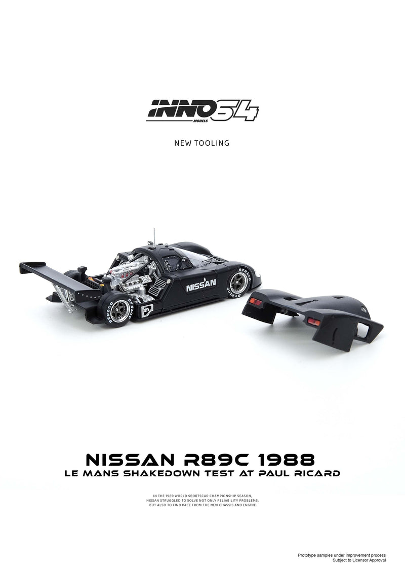 *PREORDER* INNO64 1:64 Nissan R89C Le Mnas Shakedown Test at Paul Ricard 1988