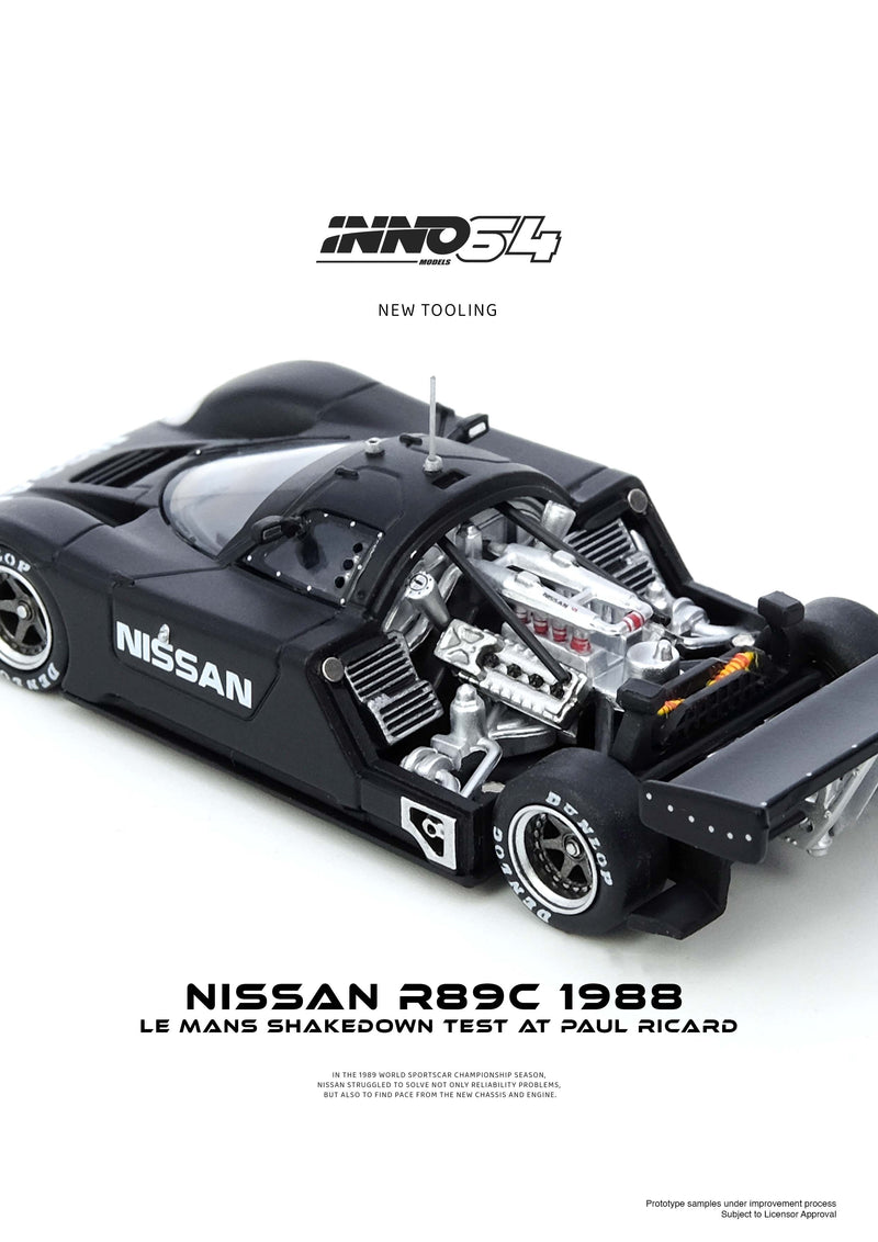 *PREORDER* INNO64 1:64 Nissan R89C Le Mnas Shakedown Test at Paul Ricard 1988