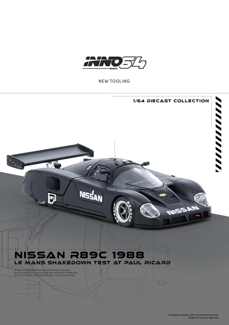 *PREORDER* INNO64 1:64 Nissan R89C Le Mnas Shakedown Test at Paul Ricard 1988