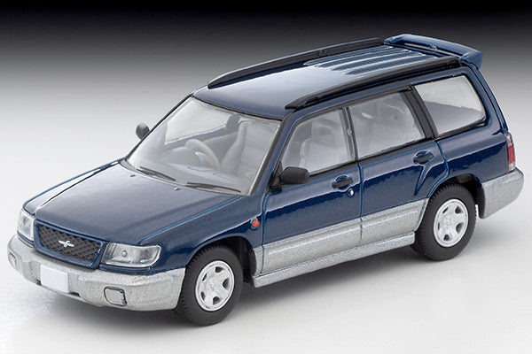 TomyTec 1:64 Subaru Forester C/20 1997 in Navy / Gray