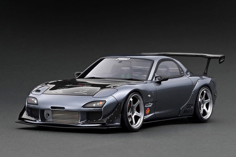 Ignition Model 1:18 Mazda RX-7 (FD3S) FEED RX-7 (FD3S) MAOU 2016 Version in Gun Metallic