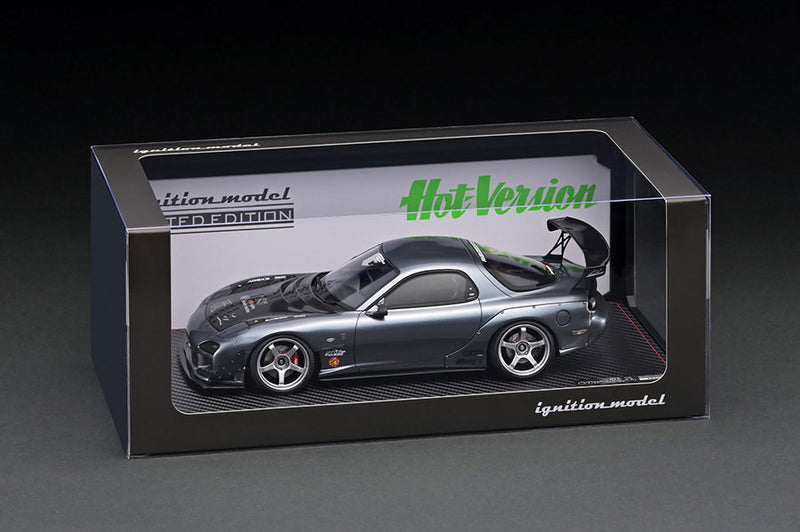 Ignition Model 1:18 Mazda RX-7 (FD3S) FEED RX-7 (FD3S) MAOU 2016 Version in Gun Metallic