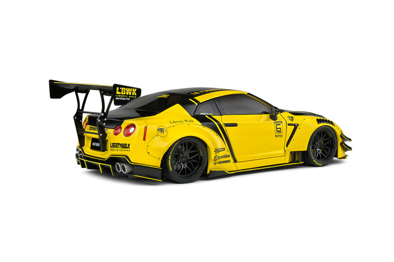 Solido 1:18 Nissan GT-R Liberty Walk 2.0 Edition 2020 in Yellow