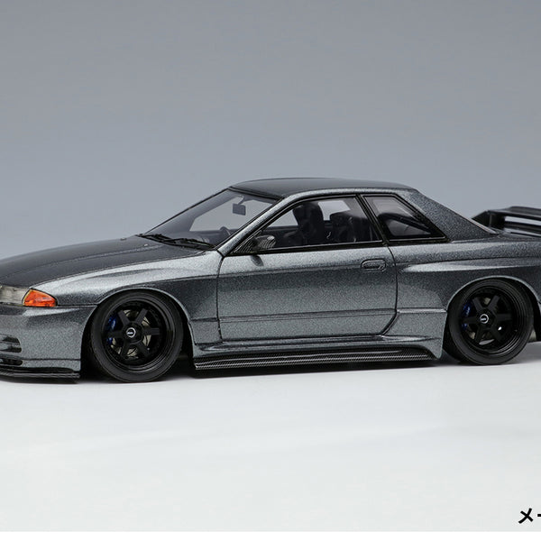 *PREORDER* Make Up Co., Ltd / Eidolon 1:43 Nissan Skyline GT-R (BNR32)  Garage Active Skyline GT-R Widebody (RC-VI Wheel) in Gunmetal