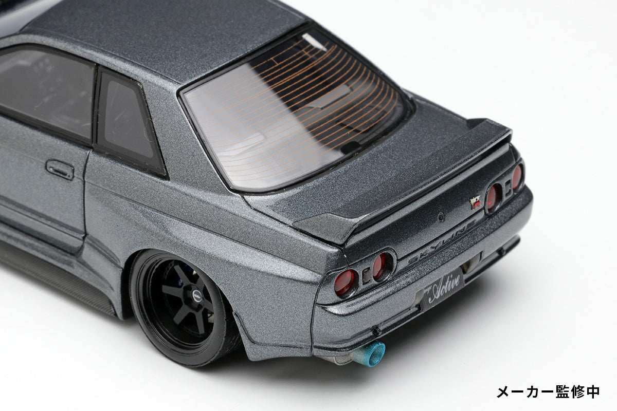 PREORDER* Make Up Co., Ltd / Eidolon 1:43 Nissan Skyline GT-R (BNR32) Garage  Active Skyline GT-R Widebody (RC-VI Wheel) in Gunmetal