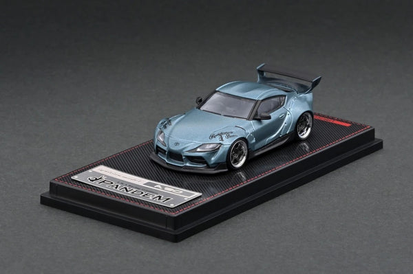 Ignition Model 1:64 Toyota GR Supra Pandem in Matte Blue Gray Metallic