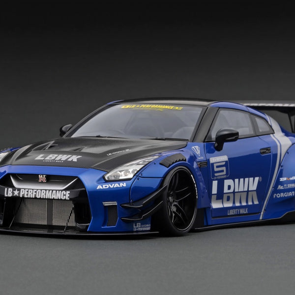 Ignition Model 1:18 Nissan Skyline Liberty Walk GT-R in Blue Metallic