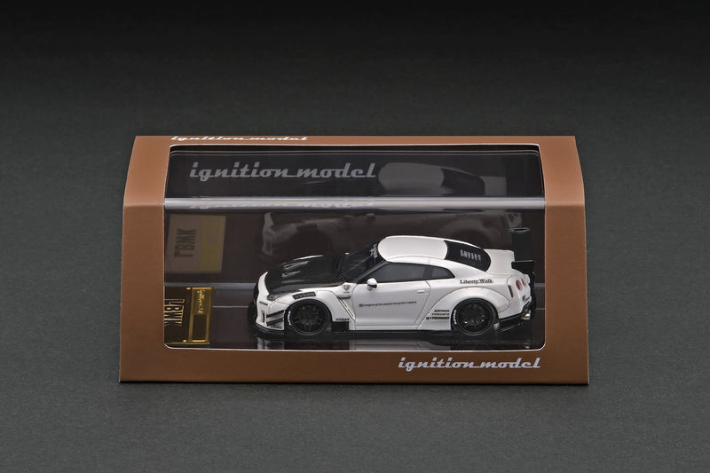 Ignition Model 1:64 Nissan Skyline GT-R R35 Liberty Walk Type 2 in White