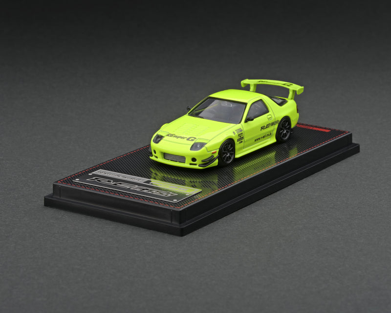 Ignition Model 1:64 Mazda RX-7 (FC3S) RE Amemiya in Yellow / Green