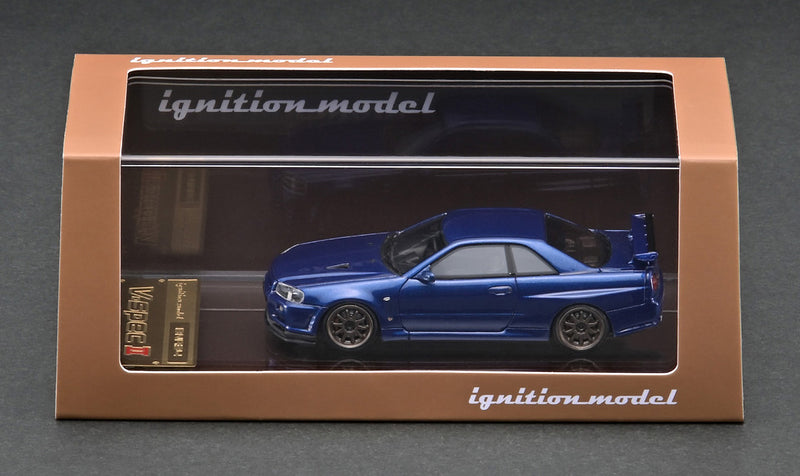 TSM 1:64 MINI GT Nissan Skyline GT-R (R34) V-Spec II Bayside Blue