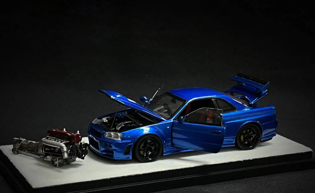 onemodel PGM スカイライン GT-R BNR34 1/43 ミニカー-