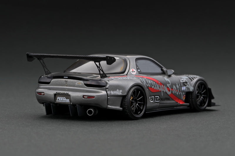 Ignition Model 1:43 Mazda RX-7 (FD3S) FEED Afflux GT3 in Gun Metallic