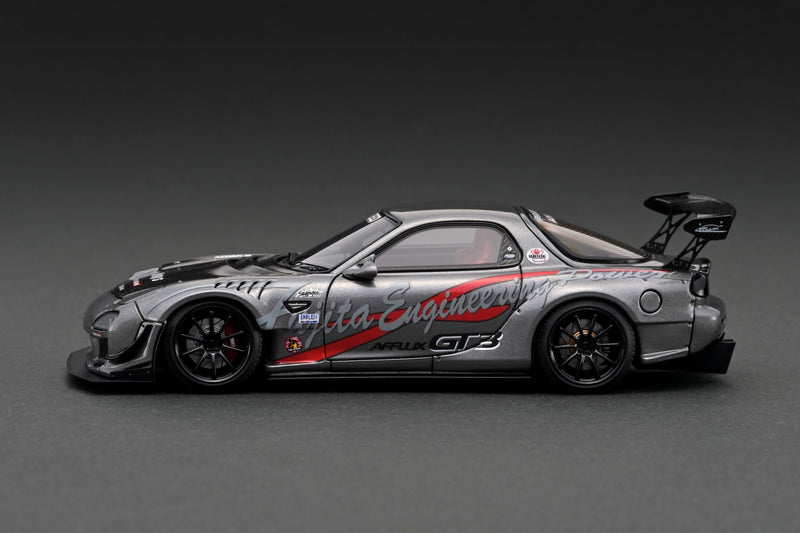 Ignition Model 1:43 Mazda RX-7 (FD3S) FEED Afflux GT3 in Gun Metallic