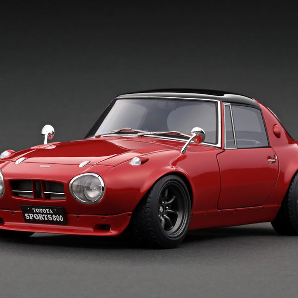 Ignition Model 1:18 Toyota Sports 800 NOB Hachi Version in Red