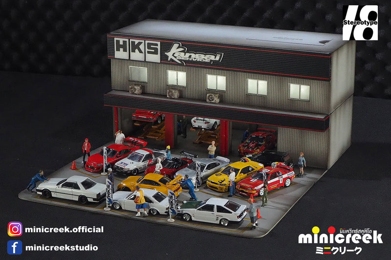 Minicreek Studio 1:64 - HKS Kansai Service Center Diorama