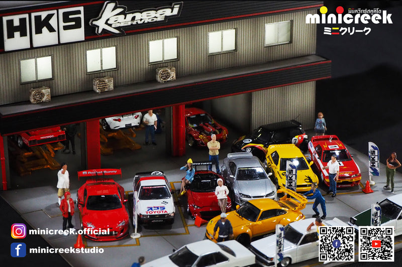 Minicreek Studio 1:64 - HKS Kansai Service Center Diorama