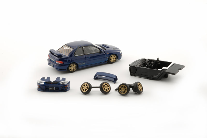 BM Creations 1:64 Subaru Impreza WRX Type-R (LHD) in Blue