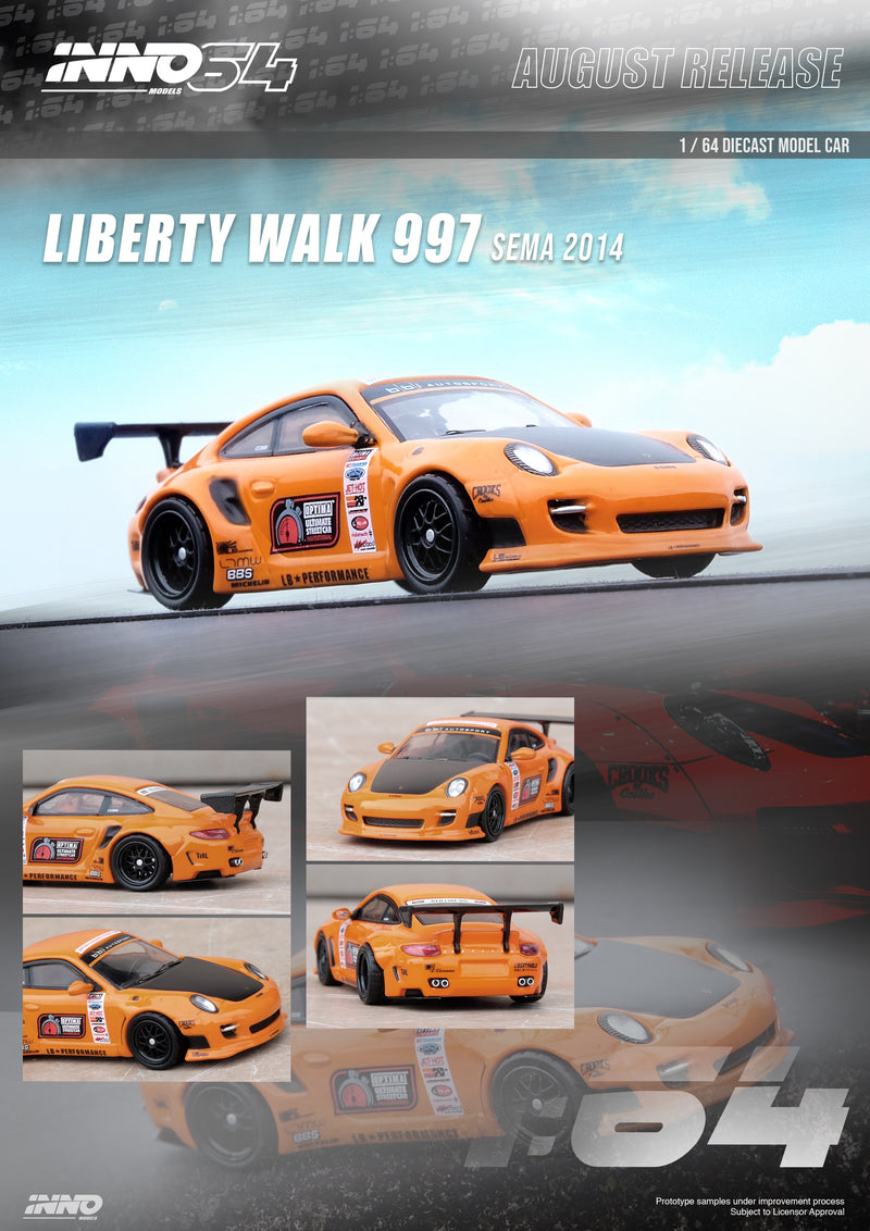 INNO64 1:64 Porsche 997 Liberty Walk SEMA 2014 Edition