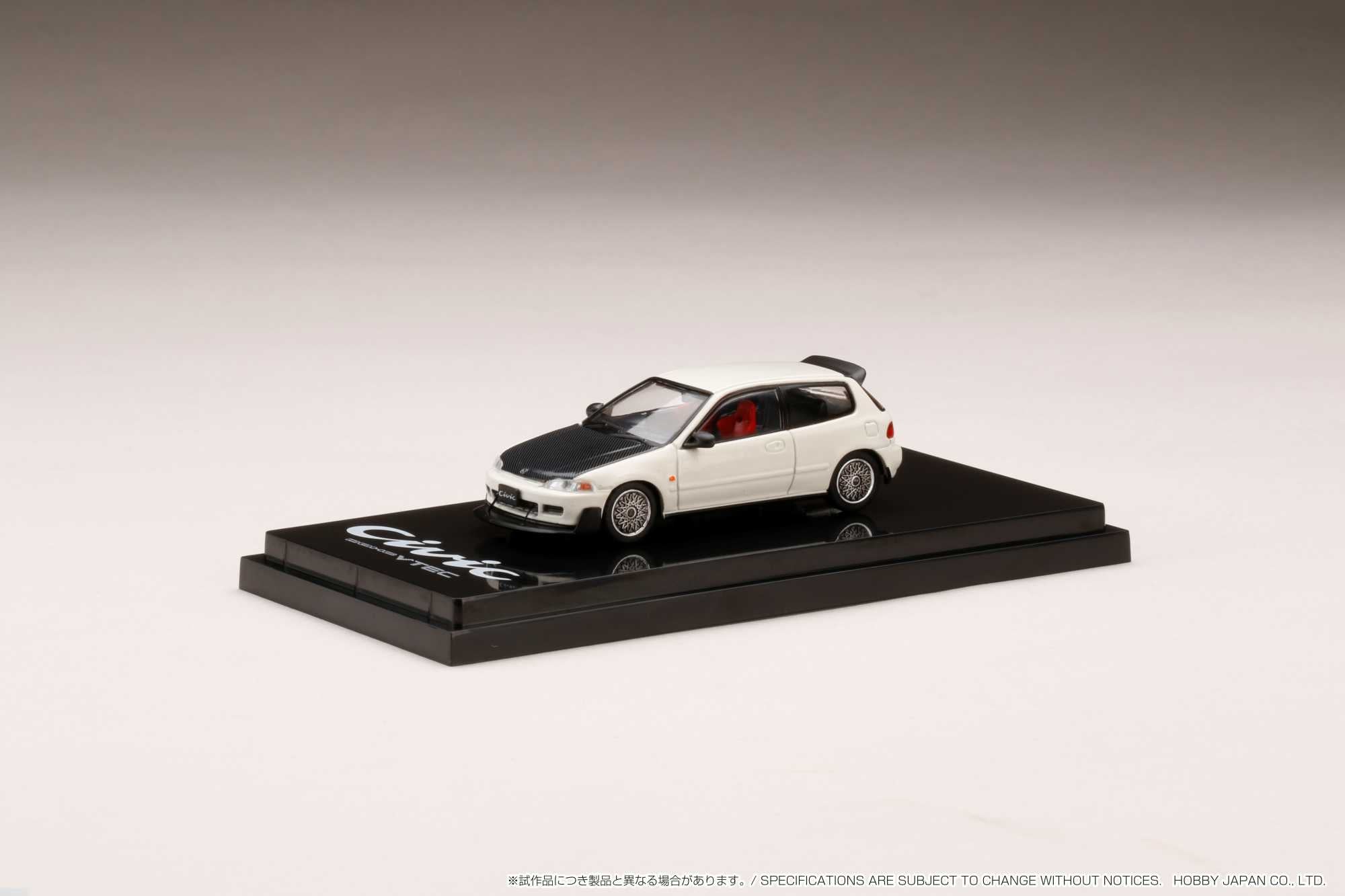 Hobby Japan 1:64 Honda Civic (EG6) SiR Ⅱ with JDM Style in Frost White ...