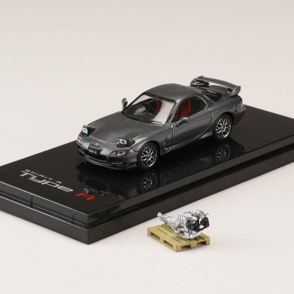 Hobby Japan 1:64 Mazda RX-7 (FD3S) Spirit-R Type in Titanium