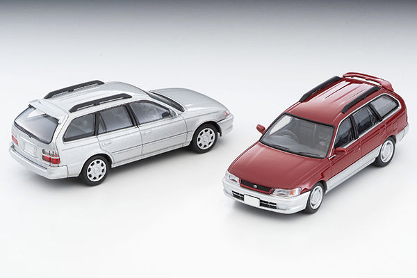 Tomytec 1:64 Toyota Corolla Wagon L Touring (Red / Silver) 1997