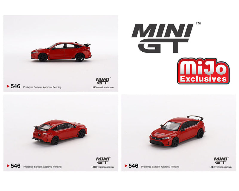 *PREORDER* MINIGT 1:64 Honda Civic Type-R (FL5) Rallye 2023 with Advan GT  Wheel in Red