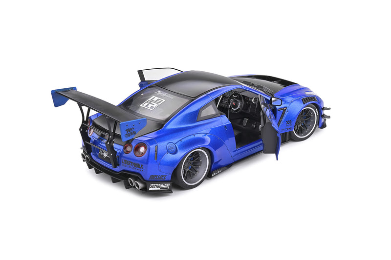 Solido 1:18 Nissan Skyline GT-R 2020 Liberty Walk V2 in Metallic Blue