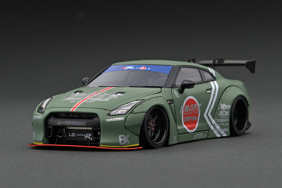 Ignition Model 1:43 Nissan GT-R (R35) LB-WORKS Zero Fighter Tokyo Auto  Salon 2015 with Mr. Kato Figure