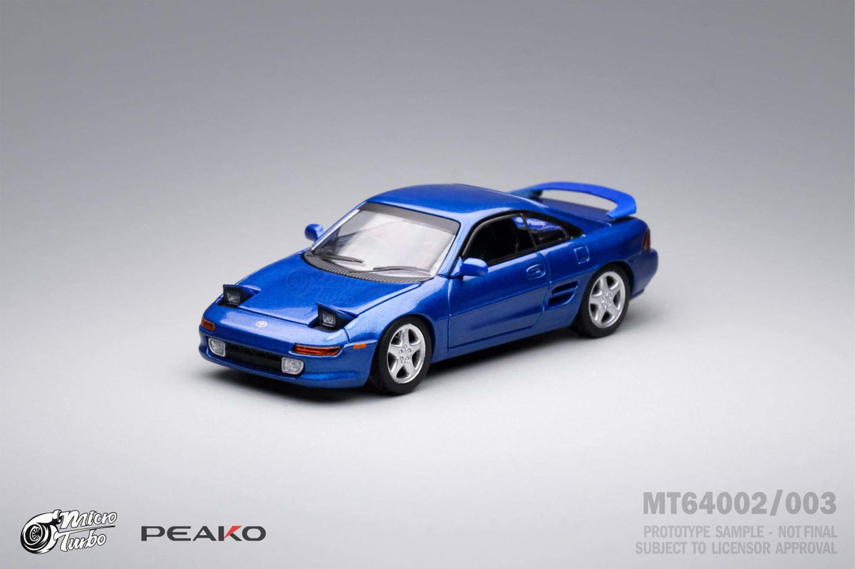 Peako Models 1:64 Toyota MR2 SW20 1996 in Purplish Blue Mica Metallic